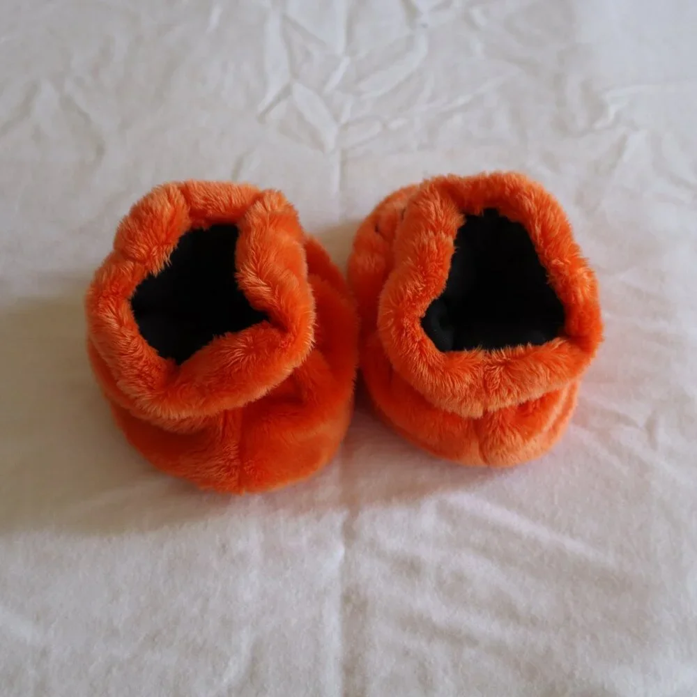 Halloween Pumpkin Jack o Lantern Infant slippers/booties